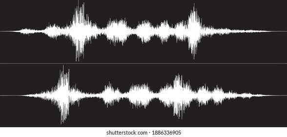 Símbolo de onda de audio para un efecto de sonido