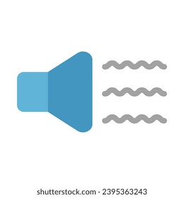 Audio Wave Vector Flat Icon For Personal And Commercial Use.
