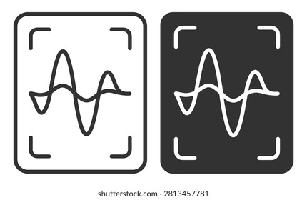 audio waveform icon set vector illustration on transparent background