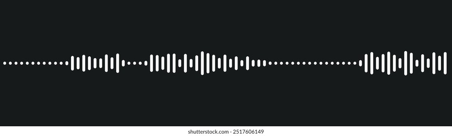 Audio waveform, music wave vector element