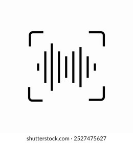 Audiowellen, Symbol, Vektor