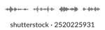 Audio waves icon. Voice message and sound representation