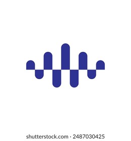 Audio Waves-Logo-Vektorillustration