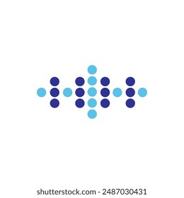Audio Waves Logo Vector Illustration