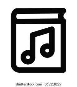 Audiobook Bold Line Vector Icon 