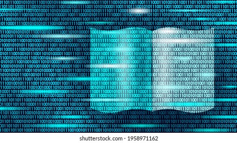Audiobook education. Learning listen apps master headphones graduate online. Data flow binary code. E-commerce finance banking profit system icon vector illustration
