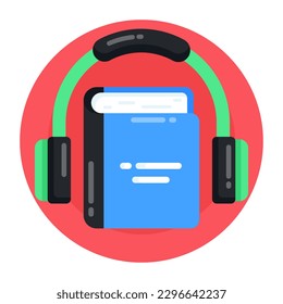 An audiobook in flat premium download