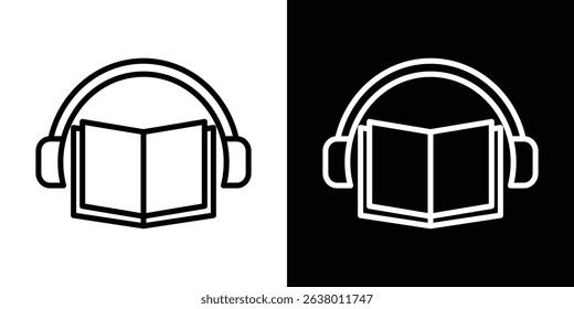 Audiobook icon Graphic vector set for ui design