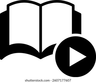 Audiobook Icon Mixed Vector Illustration