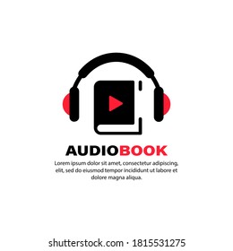 Audiobook icon. Online learning. Use for online book store. Vector on isolated white background. EPS 10