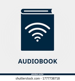 Audiobook Icon, Premium Filled Audiobook Icon.