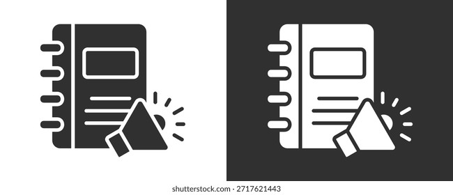 Audiobook Icon Set Vector Collection Isolated In Black And White