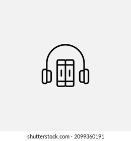 Audiobook icon sign vector,Symbol, logo illustration for web and mobile