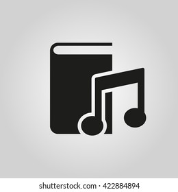 Audiobook icon. vector design. Library symbol. web. graphic. JPG. AI. app. logo. object. flat. image. sign. eps. art. picture - stock vector