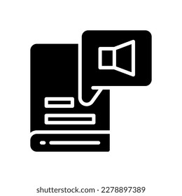 icono de audiolibro para tu sitio web, móvil, presentación y diseño de logotipo.