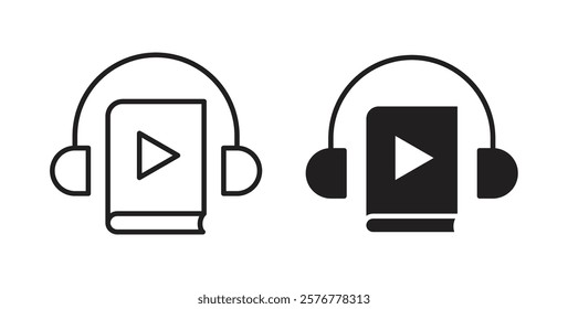 Audiobook icons pack for ui designs