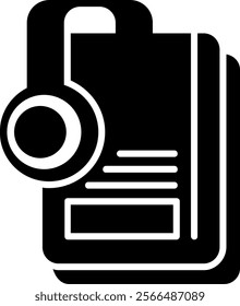 Audiobook Outline Style Icon Design