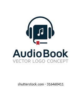 Audiobook. Vector logo template