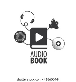 Audiobook. Vector logo template