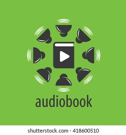 Audiobook. Vector logo template