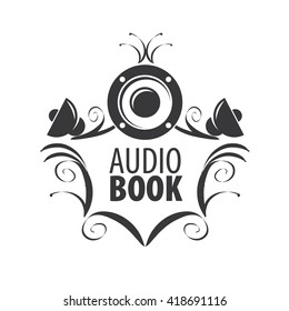 Audiobook. Vector logo template