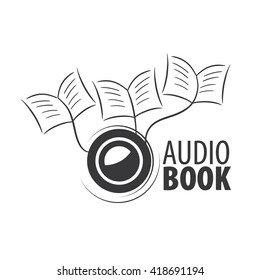 Audiobook. Vector logo template