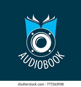 Audiobook. Vector logo template