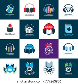 Audiobook. Vector logo template