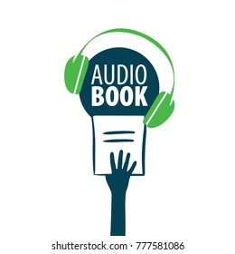 Audiobook. Vector logo template
