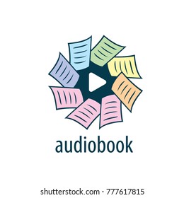 Audiobook. Vector logo template