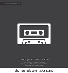 audiocassette Icon Vector
