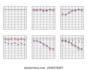 Audiogram set for pure tone hearing test