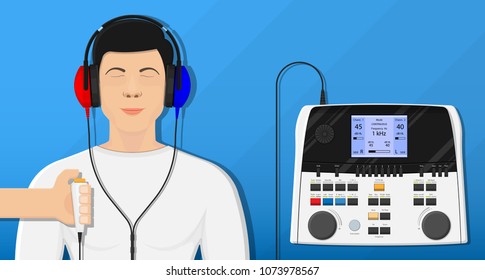 Audiologist audiometry hearing test screening