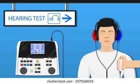 Audiologist audiometry hearing test screening