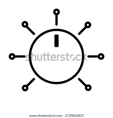 Audiophile Volume Button Music Icon Silhouette Vector Simple Stock Line Art