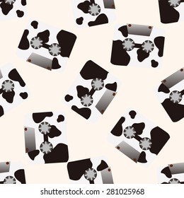 Audiotape , cartoon seamless pattern background
