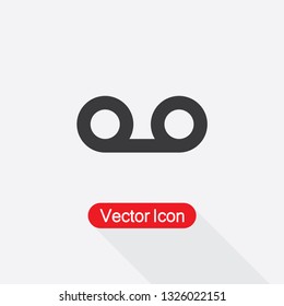 Audiotape Icon Vector Illustration Eps10