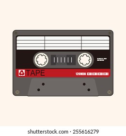 Audiotape theme elements vector,eps