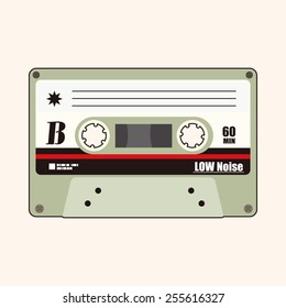 Audiotape theme elements vector,eps