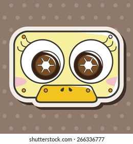 Audiotape theme elements vector,eps