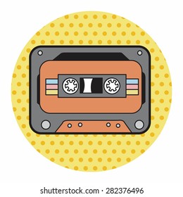 Audiotape theme elements vector,eps