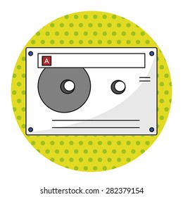 Audiotape theme elements vector,eps