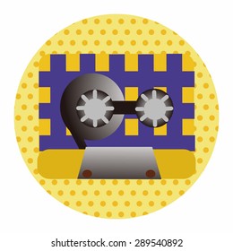 Audiotape theme elements vector,eps