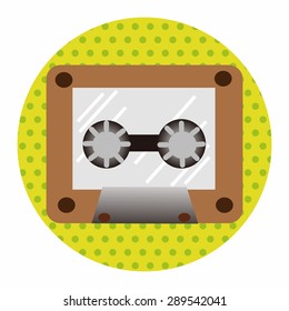 Audiotape theme elements vector,eps