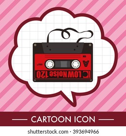 Audiotape theme elements vector,eps