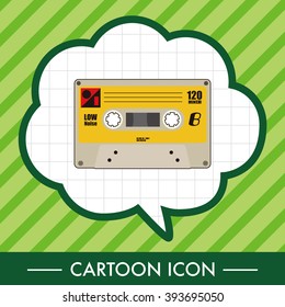 Audiotape theme elements vector,eps