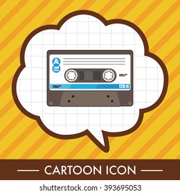 Audiotape theme elements vector,eps