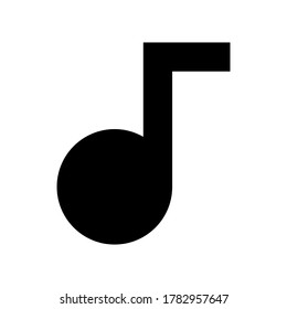 Audiotrack icon vector musical flat style isolated on white background.