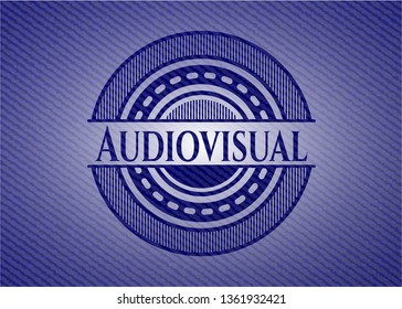 Audiovisual with denim texture