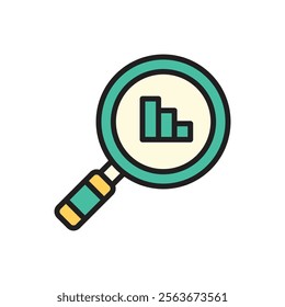 Audit Analysis Icon Vector Illustration
